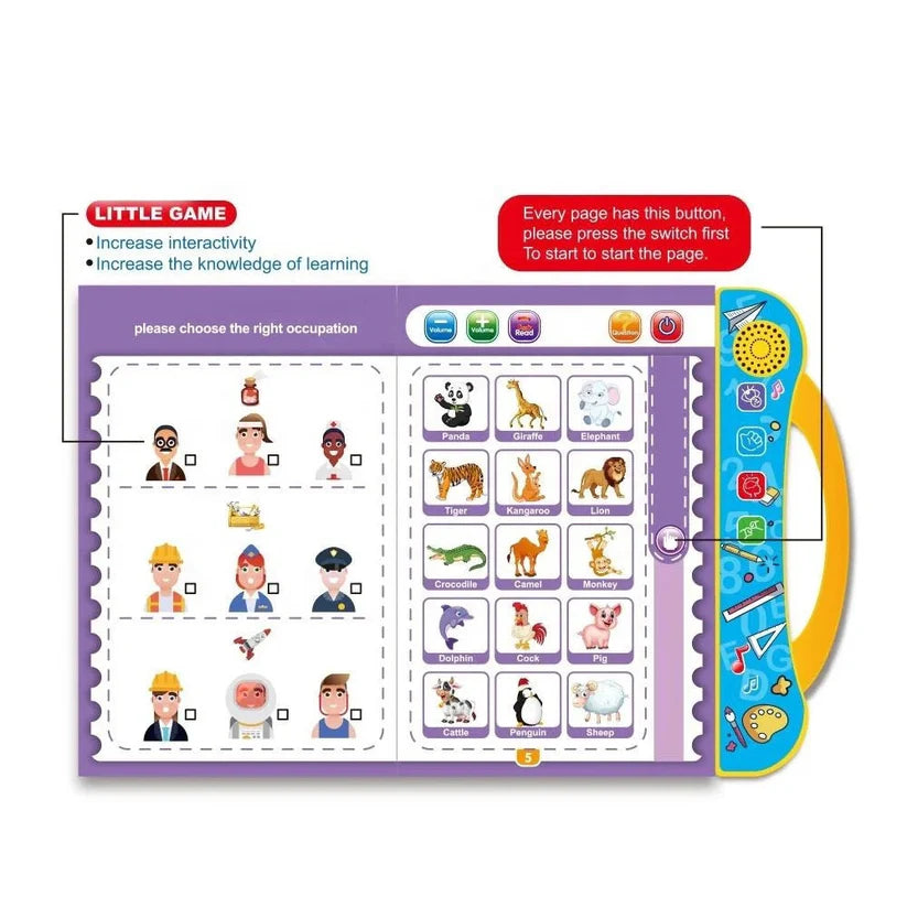 Interactive Children E Book - Musical English Educational Phonetic Learning E Book