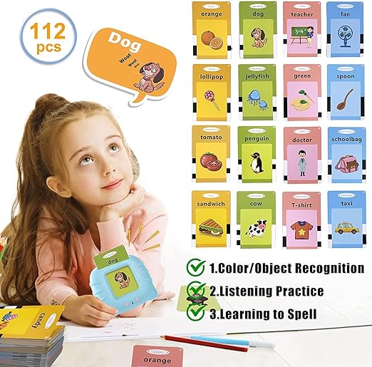 Talking Flash Cards Educational Toy | Early Education Learning Device