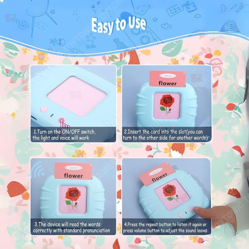 Talking Flash Cards Educational Toy | Early Education Learning Device